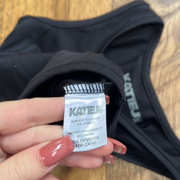 Katie J NYC Girl’s Black Top Size S - Picture 4 of 4